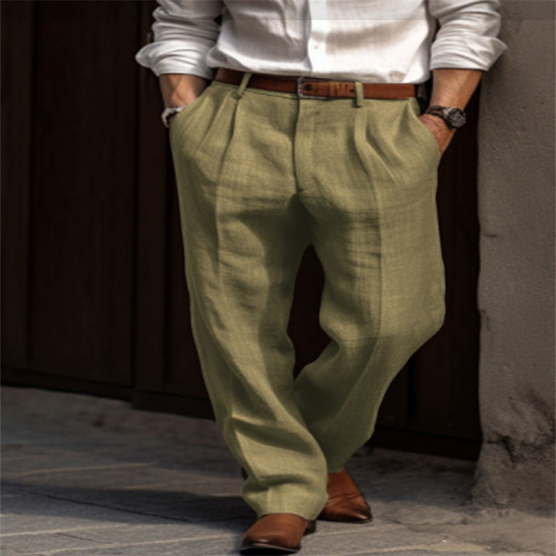 Klaus | Herren Leinenhose – Leichte und Bequeme Hose für Sommer Eleganz 4
