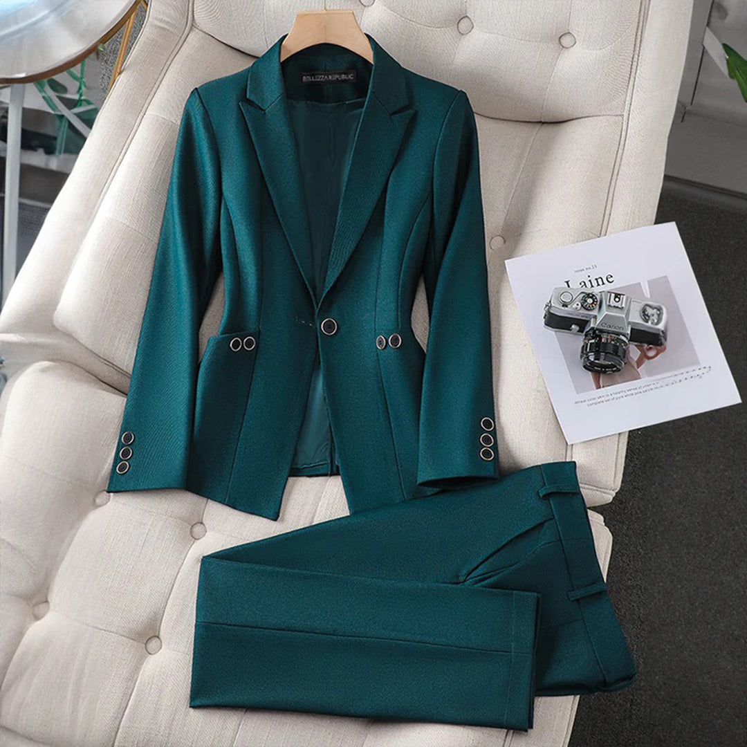 Mara | Elegantes Blazer Und Hose Set Damen-6