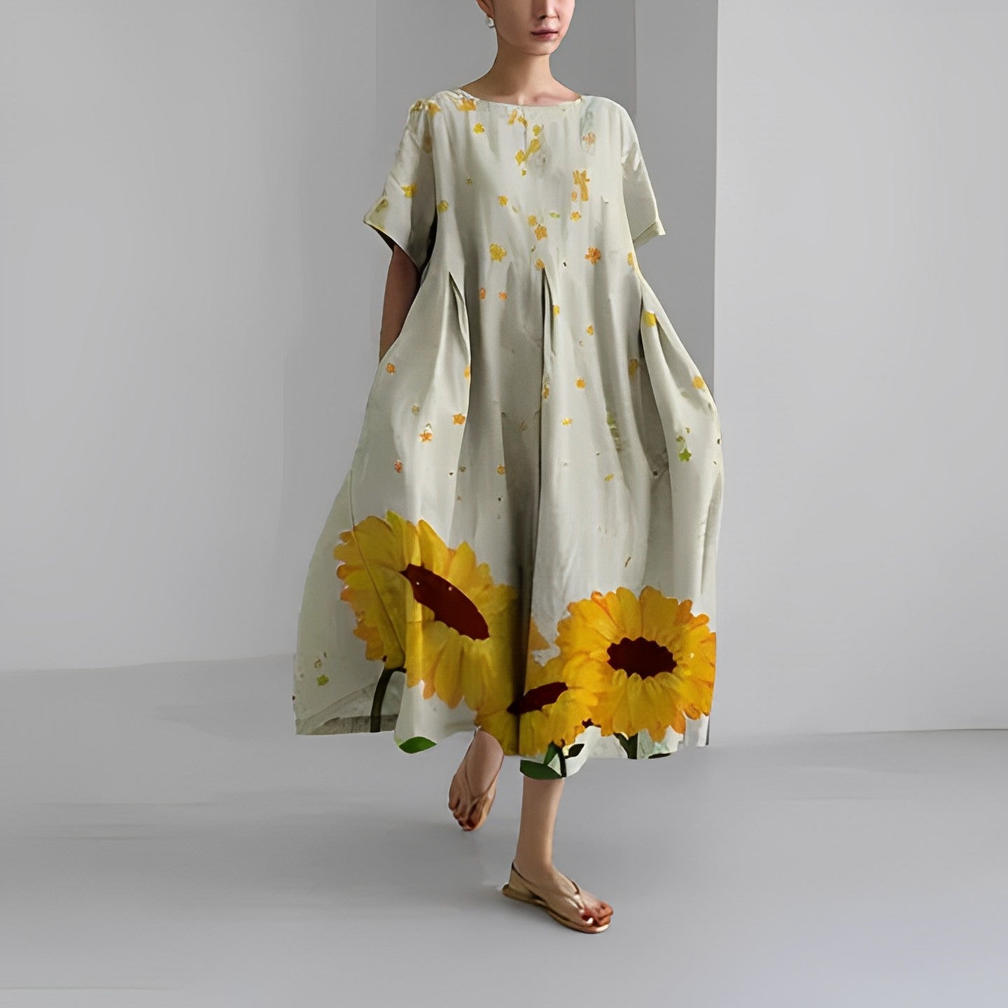 Jamie | Elegantes Damen Kleid Mit Blumenmuster Für Sommer Und Abendveranstaltungen 3