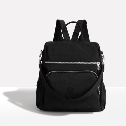 Leichter Rucksack aus Wasserabweisendem Nylon für Damen und Herren – Ideal als Schulrucksack und für Reisen, Kompakt mit Verstellbaren Gurten 0
