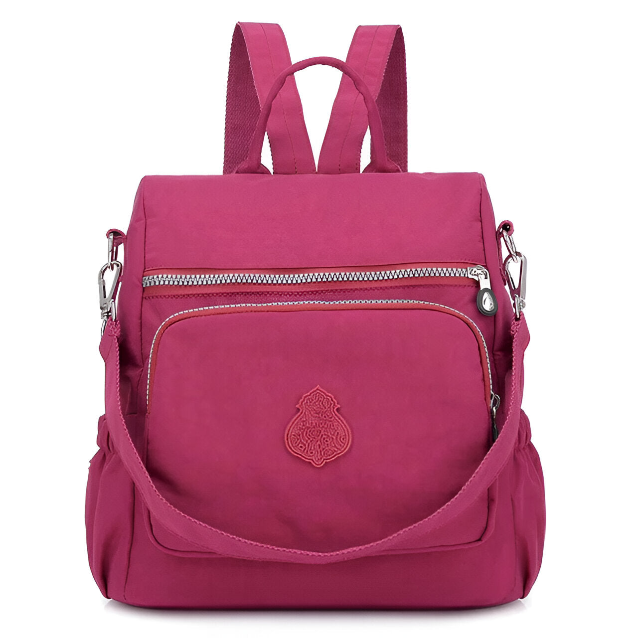 Leichter Rucksack aus Wasserabweisendem Nylon für Damen und Herren – Ideal als Schulrucksack und für Reisen, Kompakt mit Verstellbaren Gurten 11
