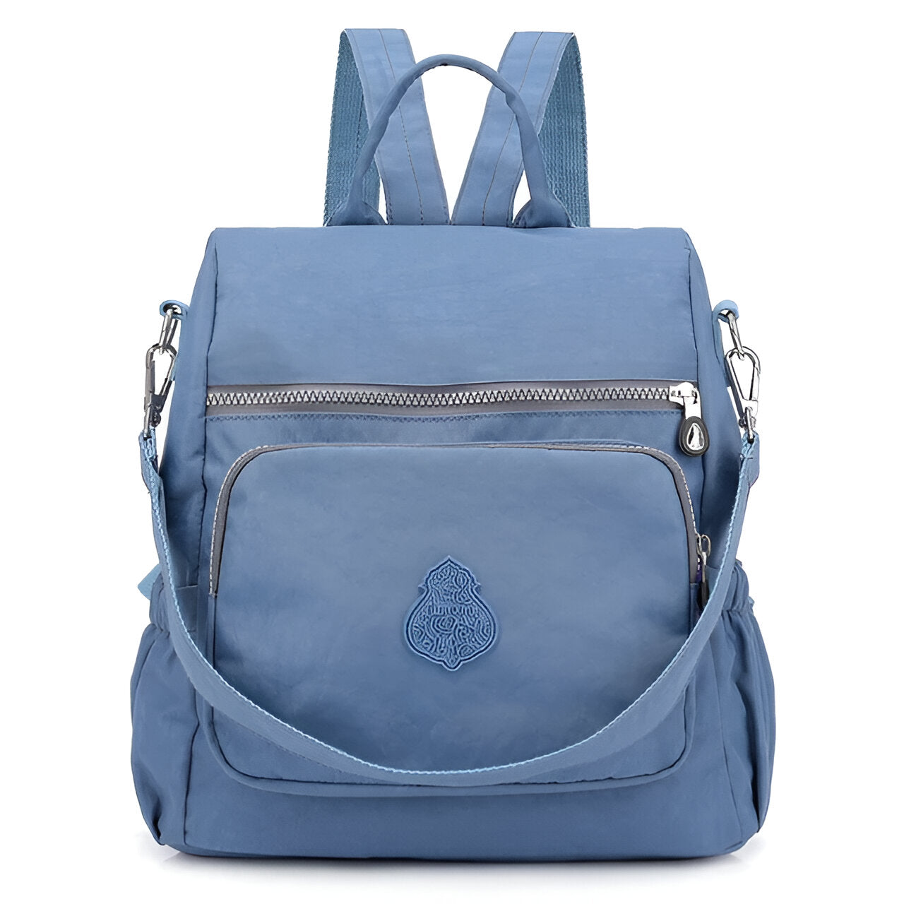 Leichter Rucksack aus Wasserabweisendem Nylon für Damen und Herren – Ideal als Schulrucksack und für Reisen, Kompakt mit Verstellbaren Gurten 13