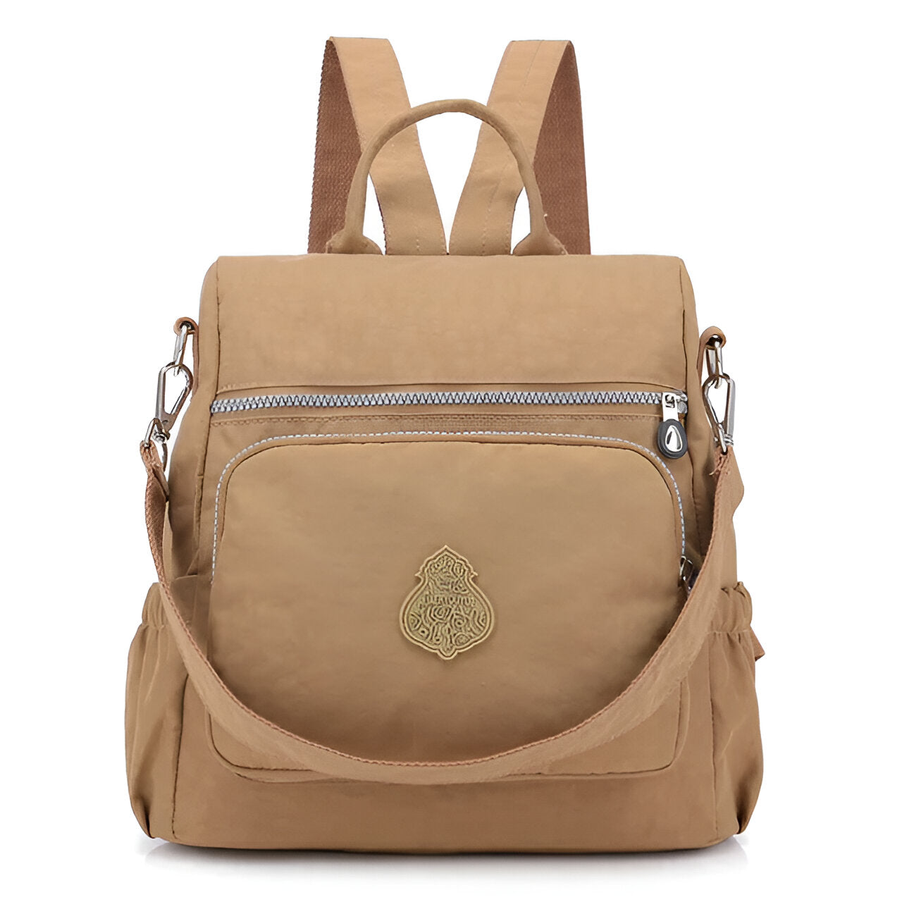 Leichter Rucksack aus Wasserabweisendem Nylon für Damen und Herren – Ideal als Schulrucksack und für Reisen, Kompakt mit Verstellbaren Gurten 14