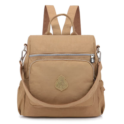 Leichter Rucksack aus Wasserabweisendem Nylon für Damen und Herren – Ideal als Schulrucksack und für Reisen, Kompakt mit Verstellbaren Gurten 14