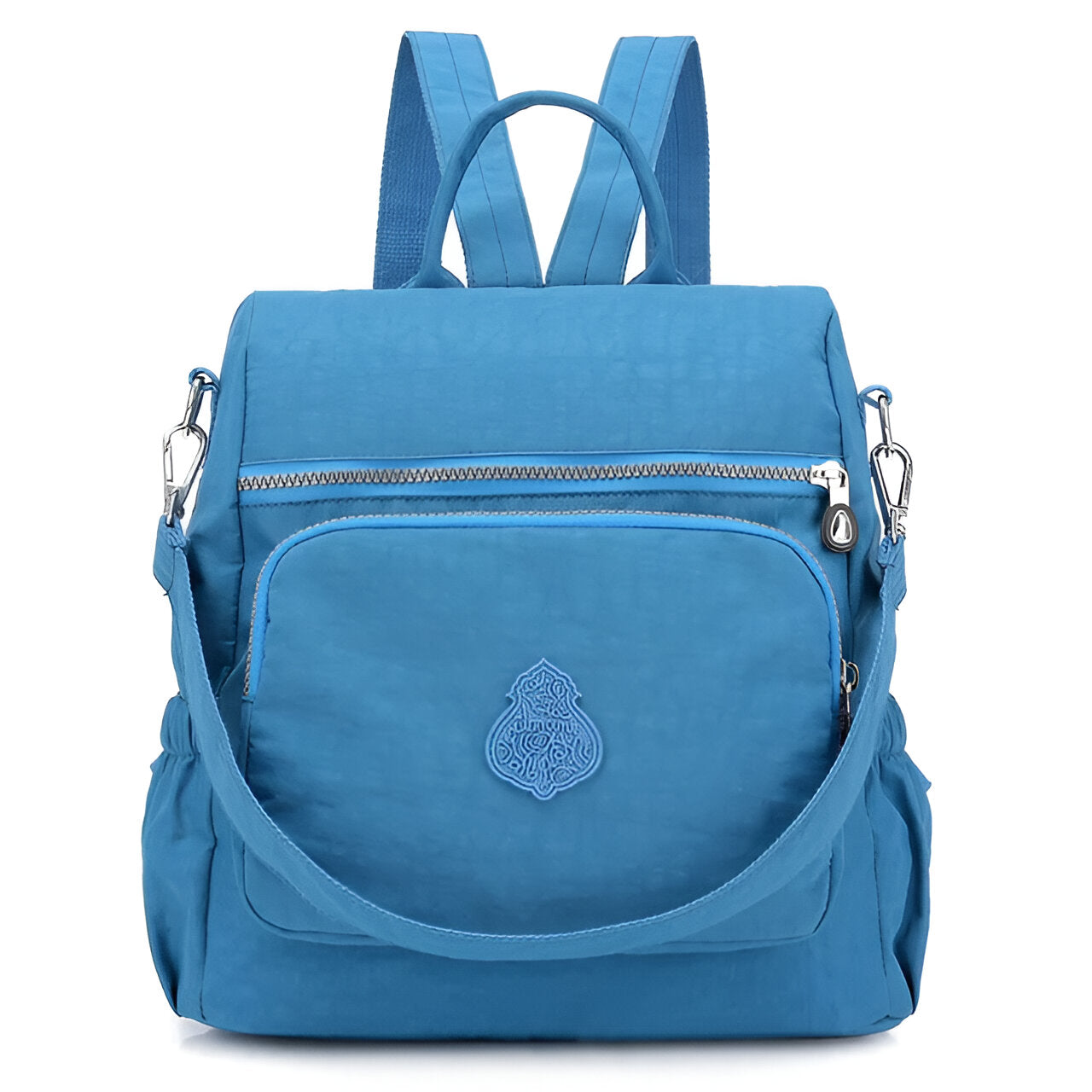 Leichter Rucksack aus Wasserabweisendem Nylon für Damen und Herren – Ideal als Schulrucksack und für Reisen, Kompakt mit Verstellbaren Gurten 9