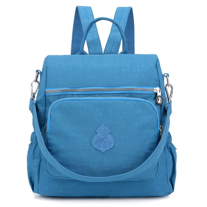 Leichter Rucksack aus Wasserabweisendem Nylon für Damen und Herren – Ideal als Schulrucksack und für Reisen, Kompakt mit Verstellbaren Gurten 9