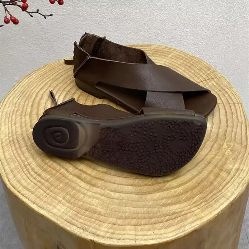 Lena | Elegante Sandalen Damen Mit Gekreuzten Riemen Und Antirutschsohle 2