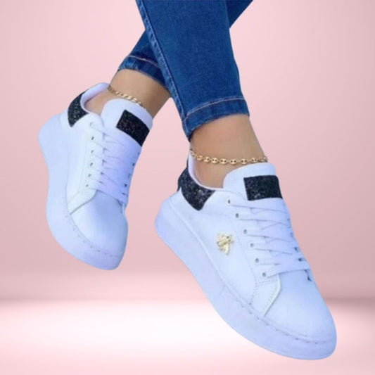 Lili Damen Sneakers – Glitzernde Akzente, Bequeme Passform 0