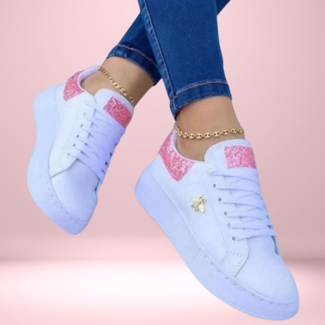 Lili Damen Sneakers – Glitzernde Akzente, Bequeme Passform 1