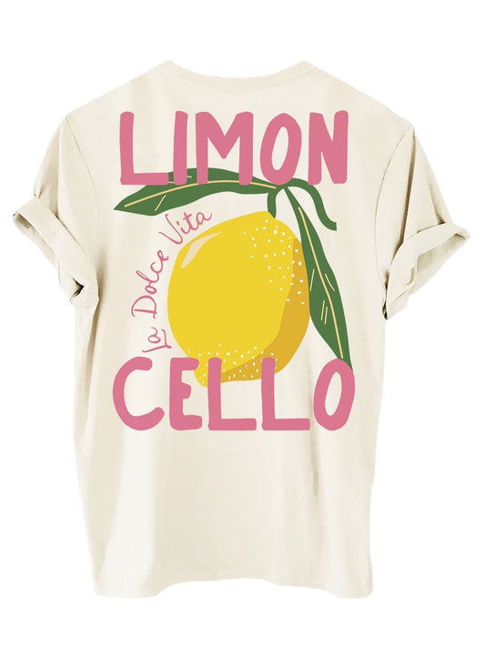 Limoncello | Trendiges Damen-Shirt mit Zitronenprint 0