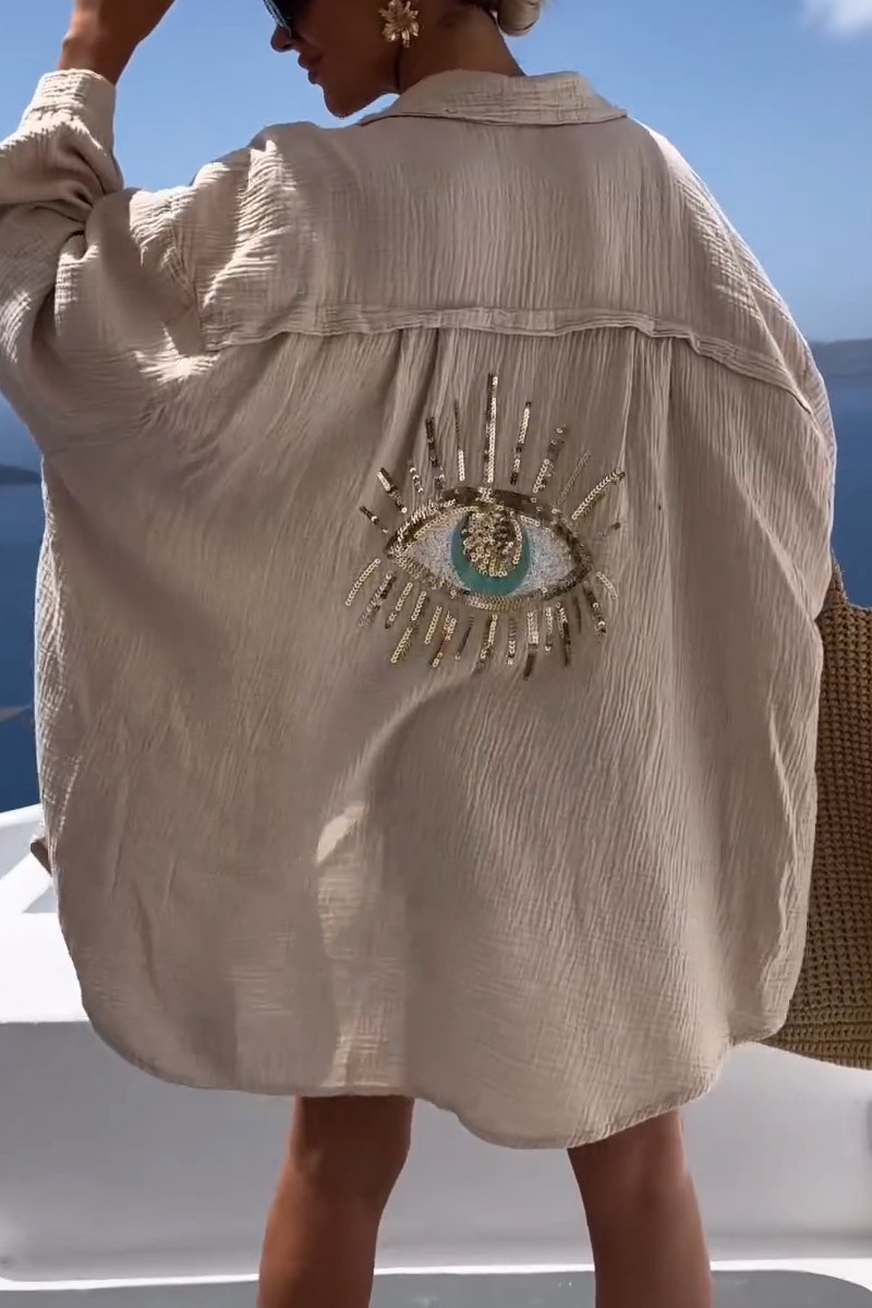 Lina Damenbluse – Leinen, Lässiger Sommerstil mit Langarm 4