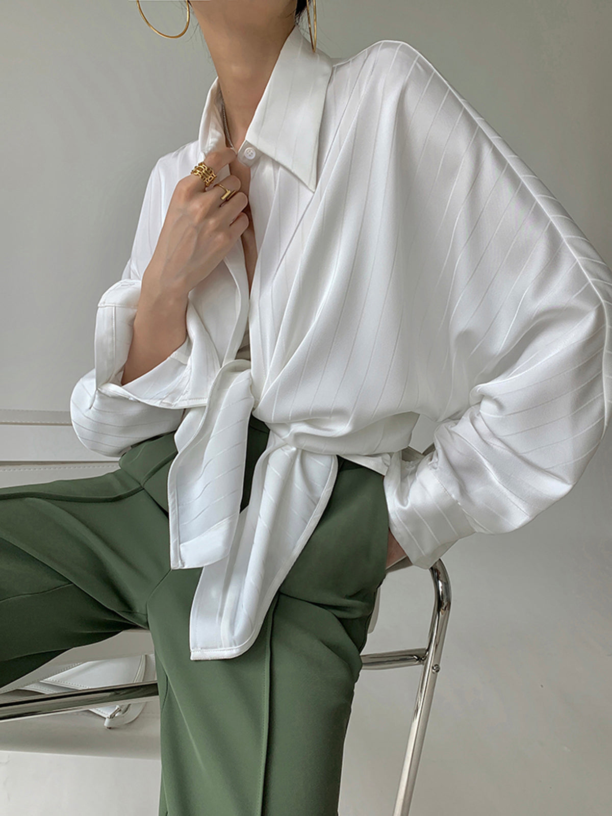 Lorena Damenbluse – Oversized, Hochwertige Baumwolle, Zeitloses Design 6