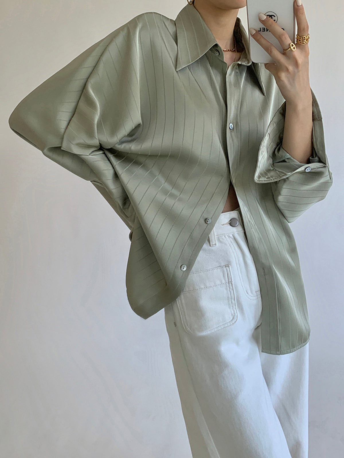 Lorena Damenbluse – Oversized, Hochwertige Baumwolle, Zeitloses Design 7