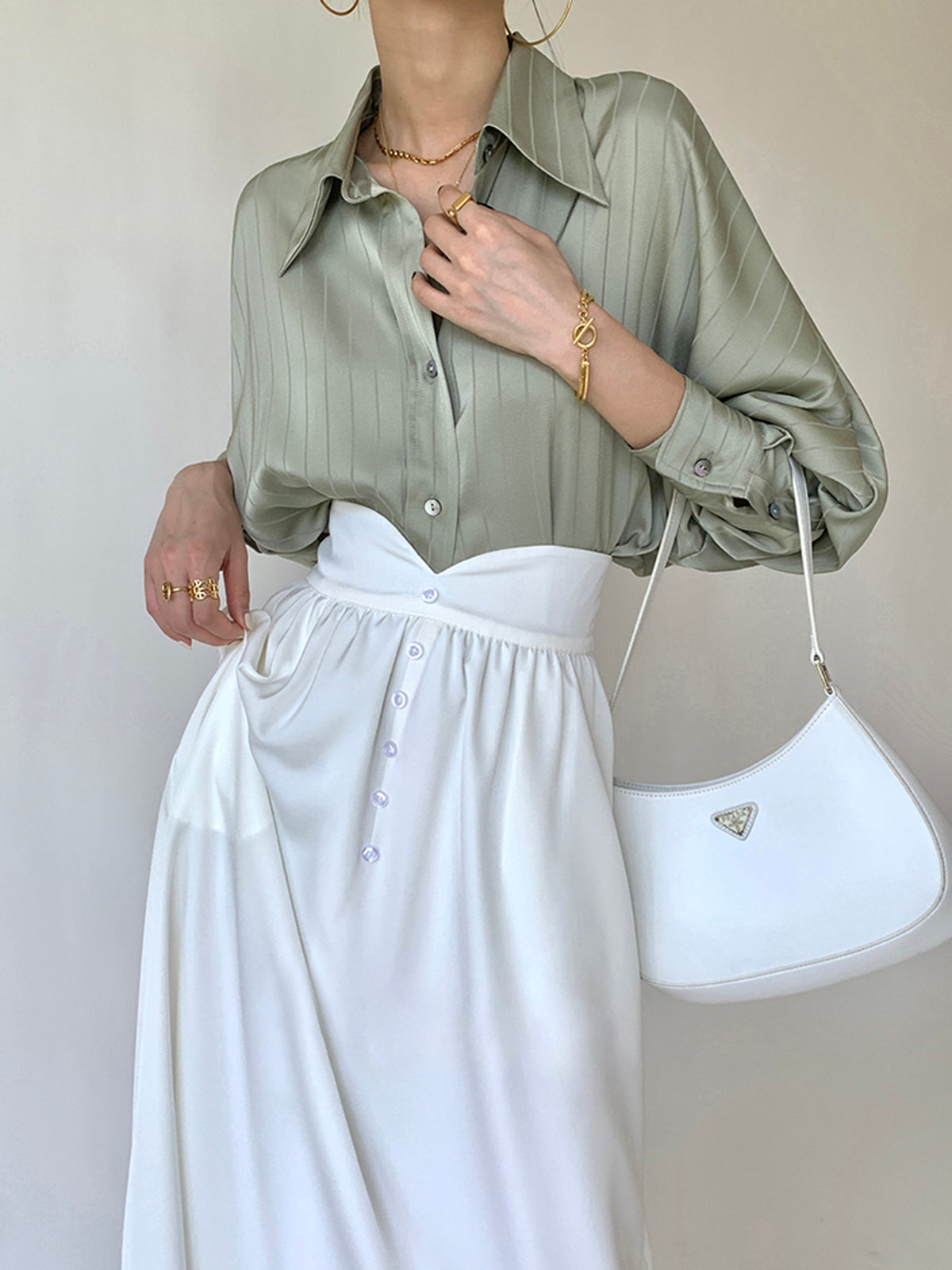 Lorena Damenbluse – Oversized, Hochwertige Baumwolle, Zeitloses Design 8