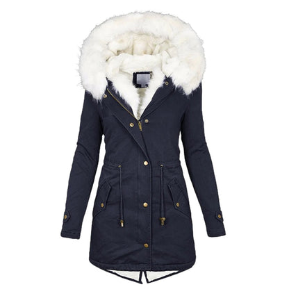 Louise Lange Damenjacke – Wasserabweisend mit Kapuze und Pelzkragen, Elegant 3
