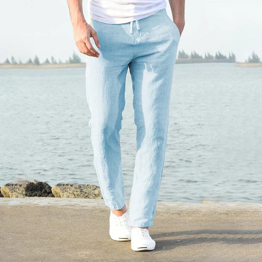 Luxuriöse Leinenhose für Männer – Atmungsaktiv, Lässiger Schnitt 1