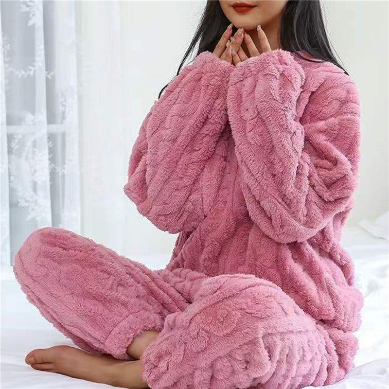 – Kuscheliges Fleece-Pyjama-Set Hause Lune