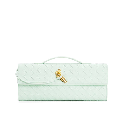 Maisa Schultertasche Damen – Gewebtes Kunstleder, Zeitloses Design 11
