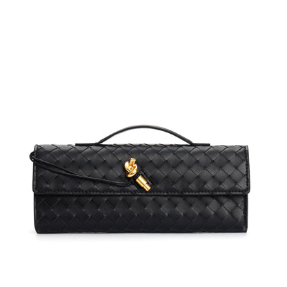 Maisa Schultertasche Damen – Gewebtes Kunstleder, Zeitloses Design 13