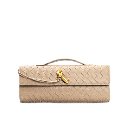 Maisa Schultertasche Damen – Gewebtes Kunstleder, Zeitloses Design 14