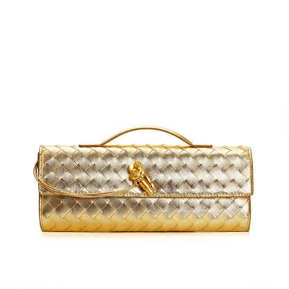 Maisa Schultertasche Damen – Gewebtes Kunstleder, Zeitloses Design 16
