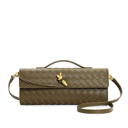 Maisa Schultertasche Damen – Gewebtes Kunstleder, Zeitloses Design 19