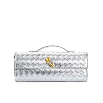 Maisa Schultertasche Damen – Gewebtes Kunstleder, Zeitloses Design 4