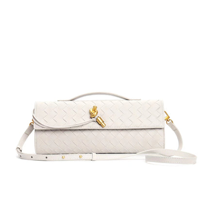 Maisa Schultertasche Damen – Gewebtes Kunstleder, Zeitloses Design 7