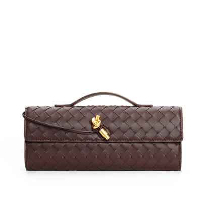 Maisa Schultertasche Damen – Gewebtes Kunstleder, Zeitloses Design 8