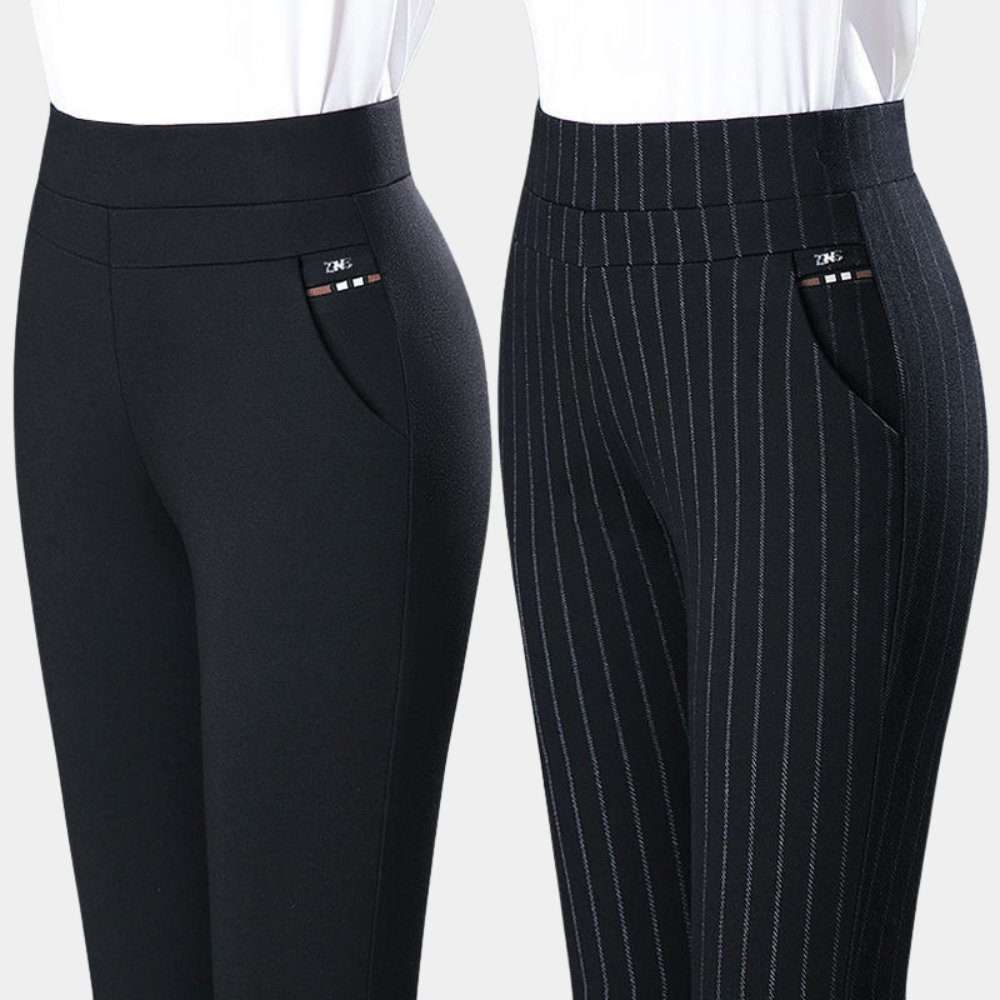 Margot Damenhose - Stretchhose Schwarz mit Hoher Taille 1
