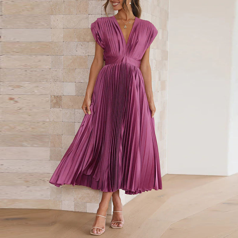 Marike Damen Maxikleid – V-Ausschnitt, Leicht und Elegant, Ideal für Sommer und Festliche Anlässe 4