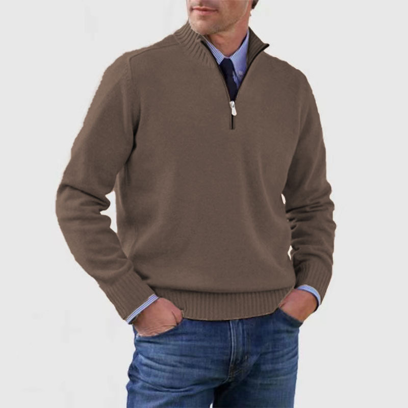 Mariner | Gebreid Herrenpullover mit halbem Reißverschluss 11