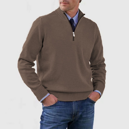 Mariner | Gebreid Herrenpullover mit halbem Reißverschluss 11