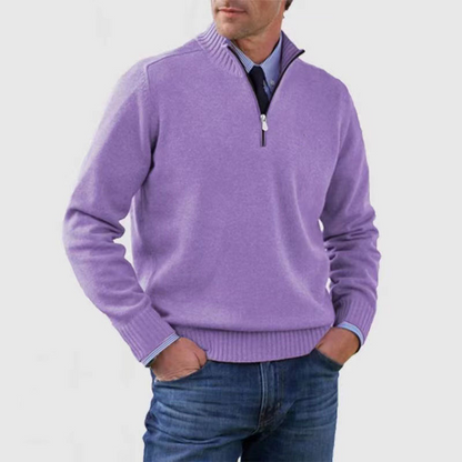Mariner | Gebreid Herrenpullover mit halbem Reißverschluss 12