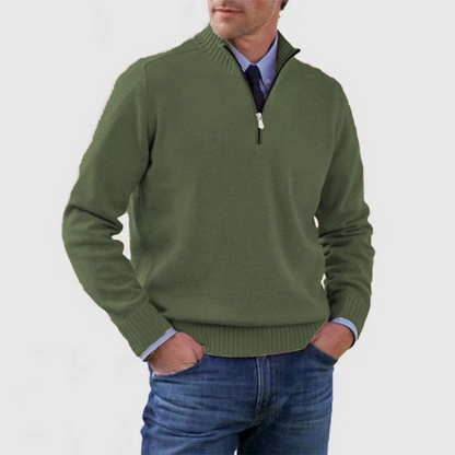 Mariner | Gebreid Herrenpullover mit halbem Reißverschluss 14