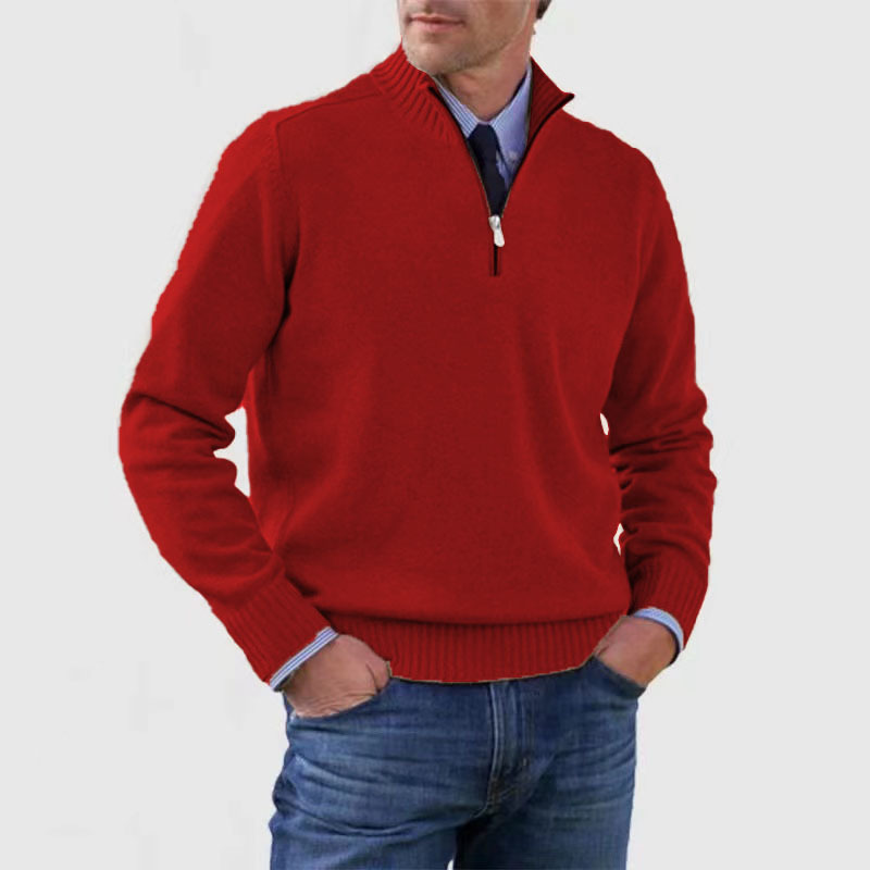 Mariner | Gebreid Herrenpullover mit halbem Reißverschluss 2