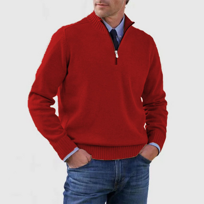 Mariner | Gebreid Herrenpullover mit halbem Reißverschluss 2