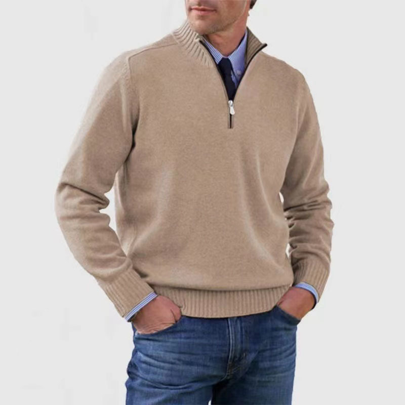 Mariner | Gebreid Herrenpullover mit halbem Reißverschluss 8