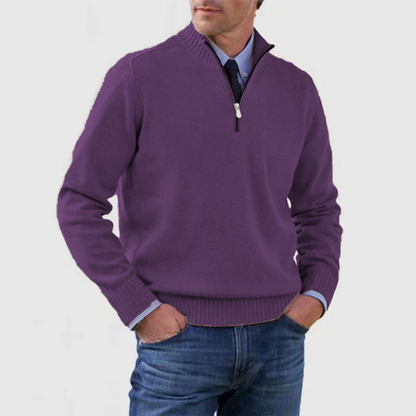 Mariner | Gebreid Herrenpullover mit halbem Reißverschluss 9