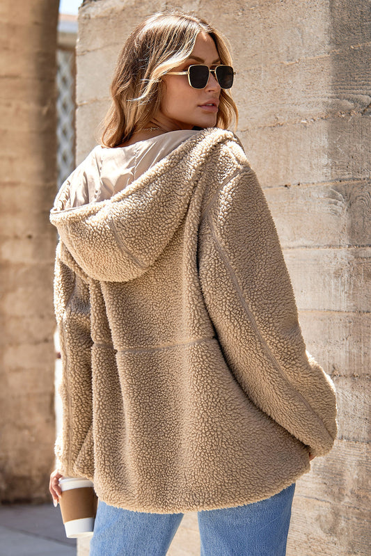 Maud Fleecejacke mit Kapuze für Damen – Weiches Fleece, Stilvoll und Bequem 1