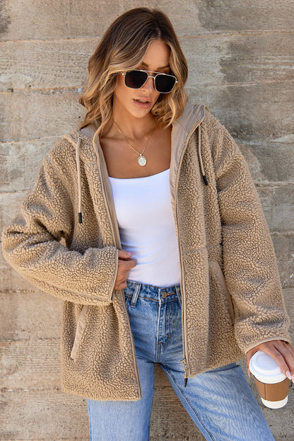 Maud Fleecejacke mit Kapuze für Damen – Weiches Fleece, Stilvoll und Bequem 2