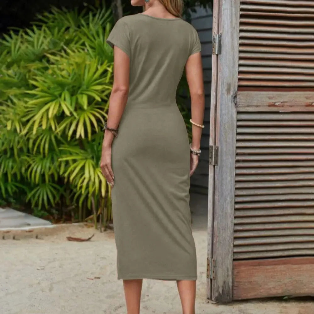 Maxine | Maxikleid Schwarz für Damen – Vintage Maxi Kleid für den Sommer 4