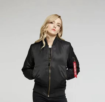 Daphne | Klassische MA-1 Bomberjacke Damen – Winddicht, Wasserabweisend, Hochwertiges Nylon-3