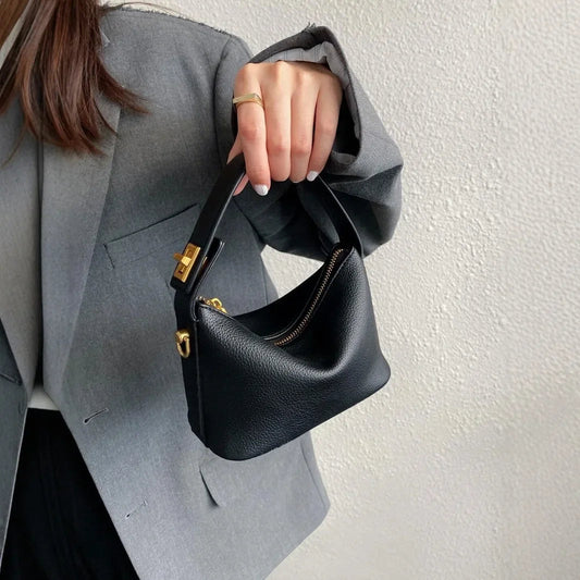Minimalistische Schultertas aus PU-Leder – Elegant und kompakt für Alltag und Abend 0
