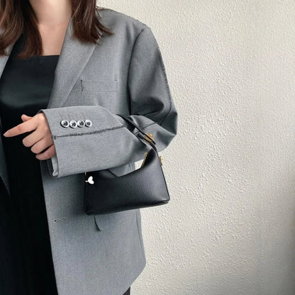 Minimalistische Schultertas aus PU-Leder – Elegant und kompakt für Alltag und Abend 2