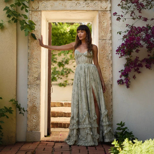 Beau | Elegantes Langes Damenkleid Für Festliche Anlässe Und Hochzeitsgäste 1