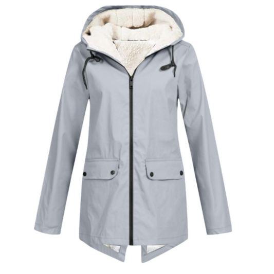 Damen Winter Wasserdichter Trenchcoat | Mit Kapuze Hause Lune
