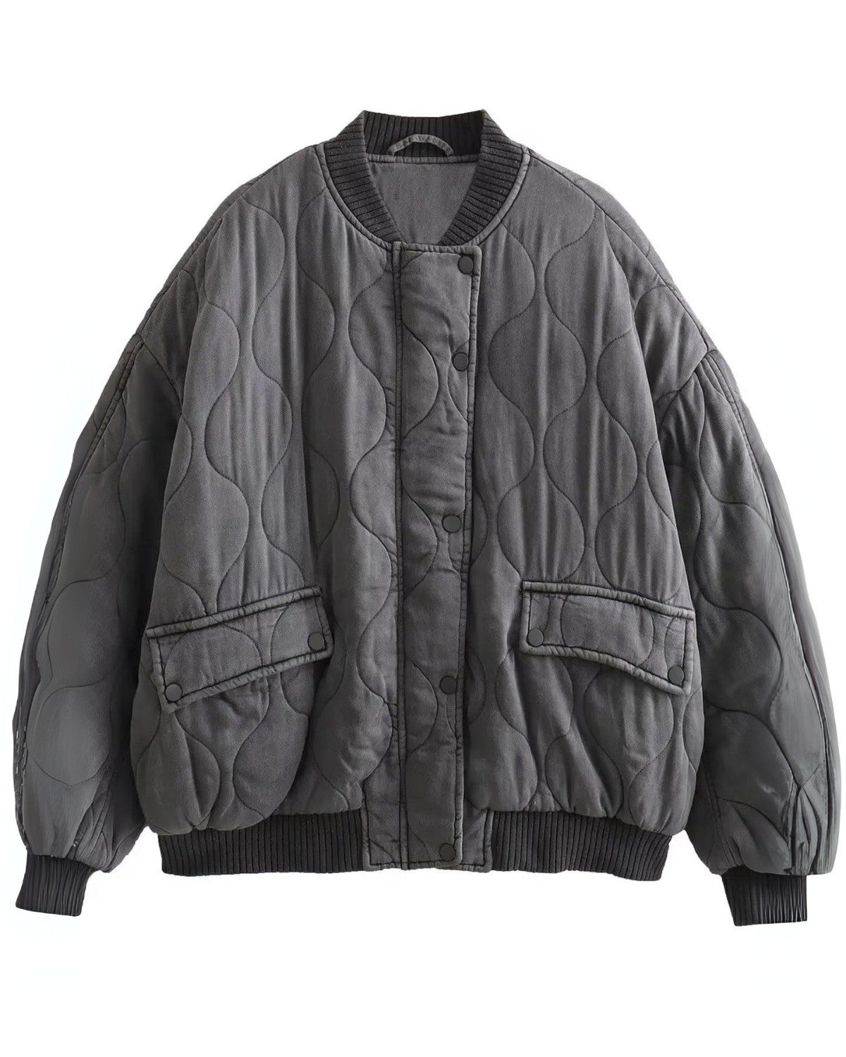 Oversized Bomberjacke für Damen – Weiche Fütterung, Trendy 2