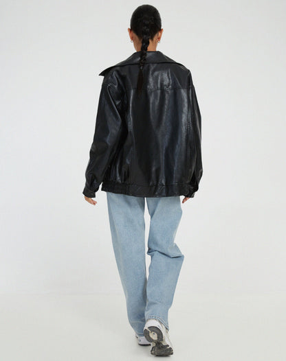Oversized Leren Jack für Damen – Hochwertiges Leder, Vielseitig 5