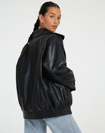 Oversized Leren Jack für Damen – Hochwertiges Leder, Vielseitig 7